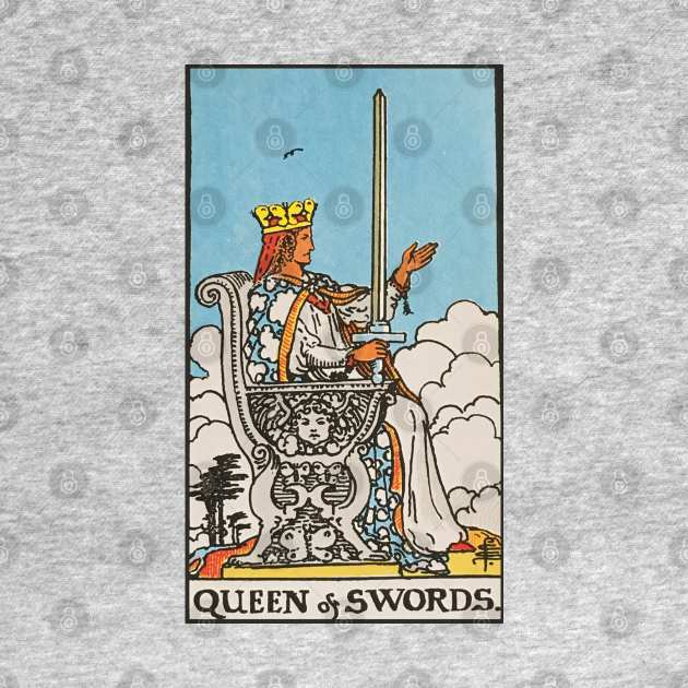 Queen of swords tarot by Nate's World of Tees